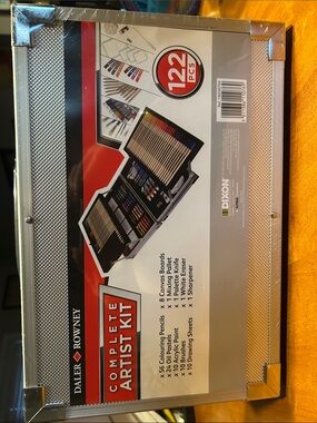 NIB Daler-Rowney Complete Artist Kit - Silver Case